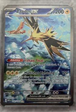 PSA 10 GEM MINT Pokemon 151 SV Zapdos Ex 202/165 SIR Illustration Rare - Image 3