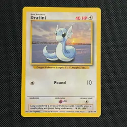 Dratini 26/102 Uncommon Base Set Pokemon LP - Image 1