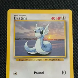 Dratini 26/102 Uncommon Base Set Pokemon LP - Image 2