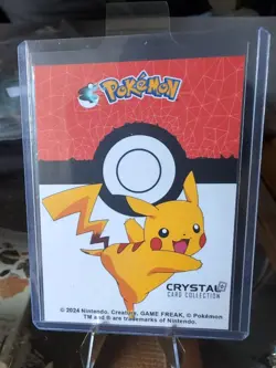 Crystal Pokemon Charizard #006 SR Holographic Trading Card Non TCG - Image 2