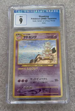 Slowking CGC 9 Mint Pokemon 2000 Neo Genesis Unlimited 14/111 Holo! - Image 1