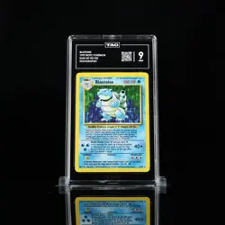 1999 POKEMON ENGLISH BASE SET UNLIMITED #2 BLASTOISE-HOLO TAG 9 - Image 1
