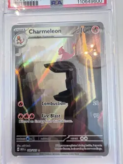 2023 Pokemon Mew en Charmeleon 169 Scarlet & Violet 151 Sir Rare Mint PSA 9 - Image 2