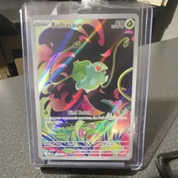 Pokemon Bulbasaur TCG Basic Holo 80 HP 133/132 Me01 Illustration Rare Bind Down - Image 2