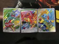 Pokemon TCG First Partner Illustration Collection Series 1 Kanto GEN 1 Starters - Image 1