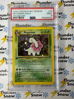 Meganum Holo 1st Edition #10 2000 Pokemon Neo Genesis PSA 9 - Image 1