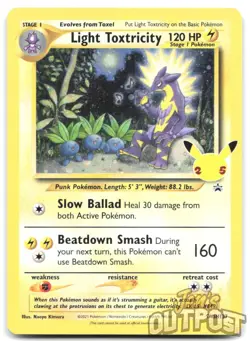 Light Toxtricity SWSH137 Holo Promo Sword & Shield Promo Pokemon NM - Image 1