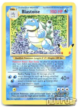 Blastoise 2/102 Classic Collection Celebrations: Classic Collection Pokemon NM - Image 1