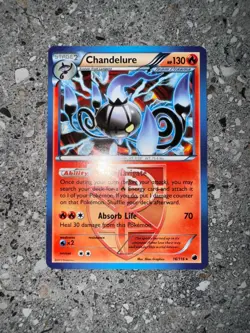 Pokemon TCG Chandelure 16/116 Plasma Freeze Non-Holo Rare Deck Exclusive NM-M - Image 3