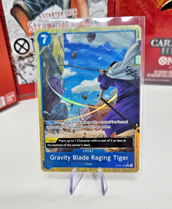 Gravity Blade Raging Tiger (OP06-058 ALT ART) One Piece PRB02 (English) - Image 1
