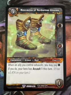 World of Warcraft TCG Promo Justice 2/12 Moccasins of Verdurous Glooms - Image 1