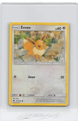 Eevee 155/214 - Lost Thunder - Cracked Ice Holo - POKEMON CARD - LP - Image 1