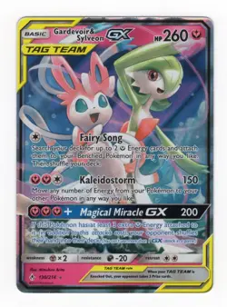 Pokemon Unbroken Bonds Gardevoir and Sylveon GX Tag Team 130/214 - Image 1