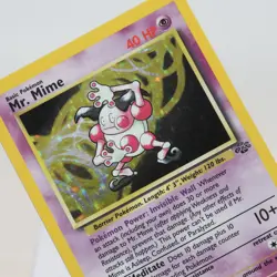 Pokemon TCG - Mr. Mime 6/64 Jungle Holo Rare WOTC - EXC Indent - Image 1