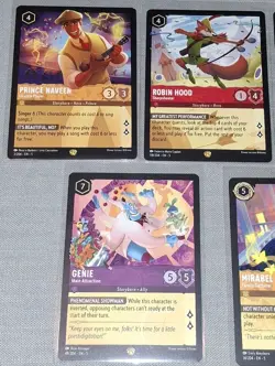 Disney Lorcana Shimmering Skies Legendary Lot 7 Cards Prince Naveen Donald Duck - Image 3