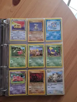 lotto 171 carte pokemon vintage Ita Eng + Raccoglitore Pikachu Base Fossil... - Image 5