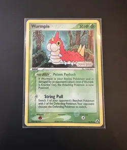 Wurmple Reverse Holo Stamped Pokemon Card - EX Legend Maker 70/92 NM- - Image 1