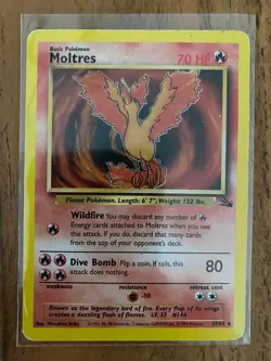 Pokemon · Moltres · Lavados · Fossil · 27/62 · Englisch · 2000 · Karte · FO 27 - Image 1