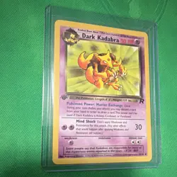 Pokemon Dark Kadabra 1st Edition Uncommon 39/82 Team Rocket Regular 50HP - Image 1