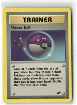 Pokemon Master Ball 116/132 Unlimited Gym Challenge Uncommon - Image 1
