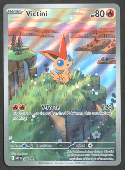 Pokemon TCG: Victini 208 Scarlet & Violet Promo Illustration Rare - Image 1
