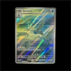 Pokemon Swanna 110/086 Sv: White Flare Illustration Rare Holo 120 HP English - Image 1
