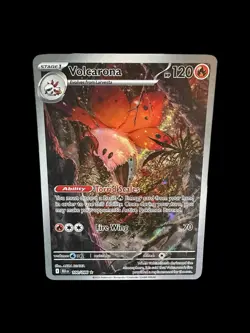 Pokemon Volcarona 100/086 Sv: Black Bolt Illustration Rare Holo 120 HP English - Image 1