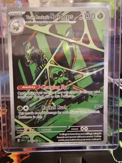 Pokemon TCG Team Rocket's Spidops Illustration Rare 187/182 Destined Rivals - Image 2
