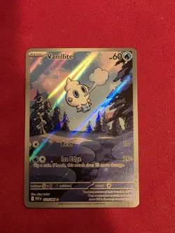 Pokemon TCG Vanillite 111/086 Sv: White Flare Holo Illustration Rare 60HP - Image 1