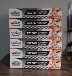 Pokemon Black Bolt White Flare VICTINI ILLUSTRATION COLLECTION (LOT OF 6 SEALED) - Image 1