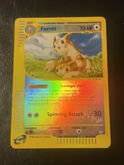 Pokemon AQUAPOLIS - #48/147 Furret - Reverse Holo - ENG - LP/NM - Image 1