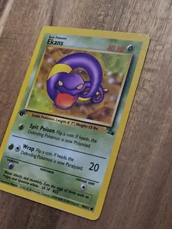 1st Edition Ekans NEAR MINT 46/62 - Fossil Set - 1999 Pokemon TCG WOTC Vintage - Image 4