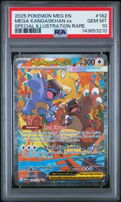 2025 POKEMON MEG EN-MEGA EVOLUTION #182 MEGA KANGASKHAN EX PSA 10 - Image 1