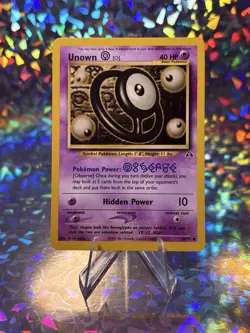 Unown [O] 69/75 Pokemon TCG Neo Discovery Unlimited LP - Image 1