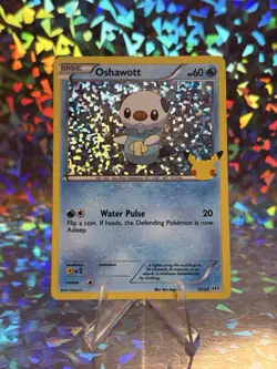 Oshawott 21/25 MP Holo Pokemon McDonald's 25th Anniversary Promo Celebrations - Image 1
