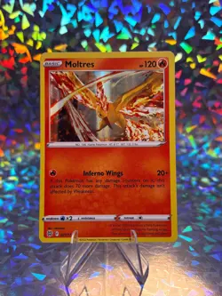 MOLTRES 021/172 HOLO RARE BRILLIANT STARS POKEMON LP - Image 1