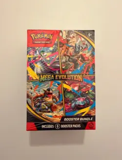 Pokemon TCG Mega Evolution Base Set Booster Bundle 6 Booster Packs – Sealed - Image 1