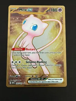 Pokemon Mew EX TCG 205/165 Gold Metal Scarlet Violet Promo Card - Image 1