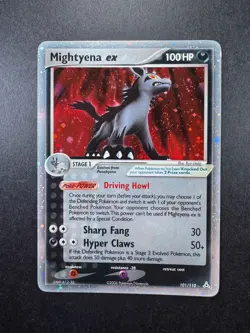 Pokemon Mightyena EX 101/110 Holo EX Holon Phantoms 2006 - Image 1