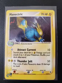 Pokemon TCG Manectric EX Ruby and Sapphire 9/109 Holo Holo Rare LP - Image 1