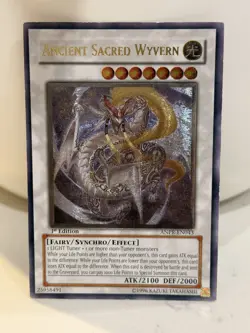 Yugioh! LP Ancient Sacred Wyvern - ANPR-EN043 - Ultimate Rare - 1st Edition - Image 1