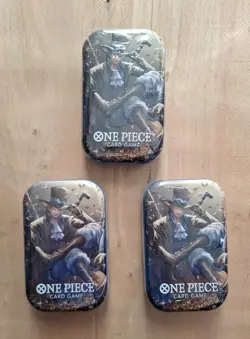 One Piece Tin Pack Set Vol 2 Set of 3 | TS-02 OP-13 | Factory Sealed | Bandai - Image 1