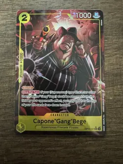 Capone Gang Bege OP-11 (101) SR Alt Art One Piece Card Game English NM - Image 1