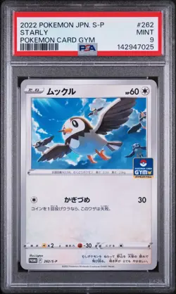 2022 POKEMON JPN S PROMO 262 STARLY POKEMON CARD GYM PSA 9 LOW POP (FREE S&H!) - Image 1