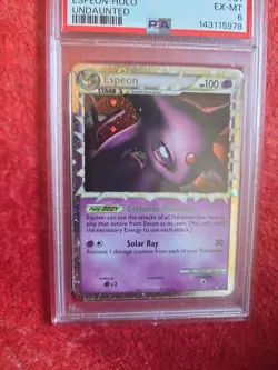 Psa Graded Holo Espeon Prime Undaunted Hg Ss Pokemon Card 81/90 - Image 2
