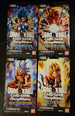 Dragon Ball Super Card Game Fusion World FB09 Dual Evolution Booster Packs x4 - Image 1