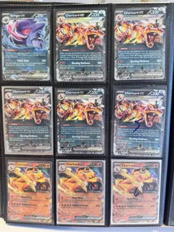 🔥Pokemon Card Lot Binder 294 Cards EX’s w Full Art, Shiny, Etc Holos Collection - Image 1