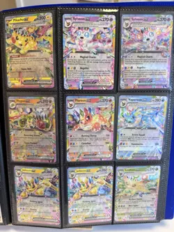 🔥Pokemon Card Lot Binder 294 Cards EX’s w Full Art, Shiny, Etc Holos Collection - Image 2