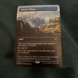 Magic the Gathering Tarkir: Dragonstorm Mistrise Village Borderless Card Foil - Image 1