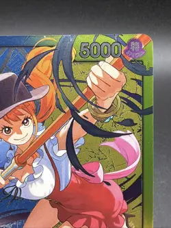 Nami OP11-041 ONE PIECE Tcg Card Game NM BLUE/YELLOW Leader - Image 3